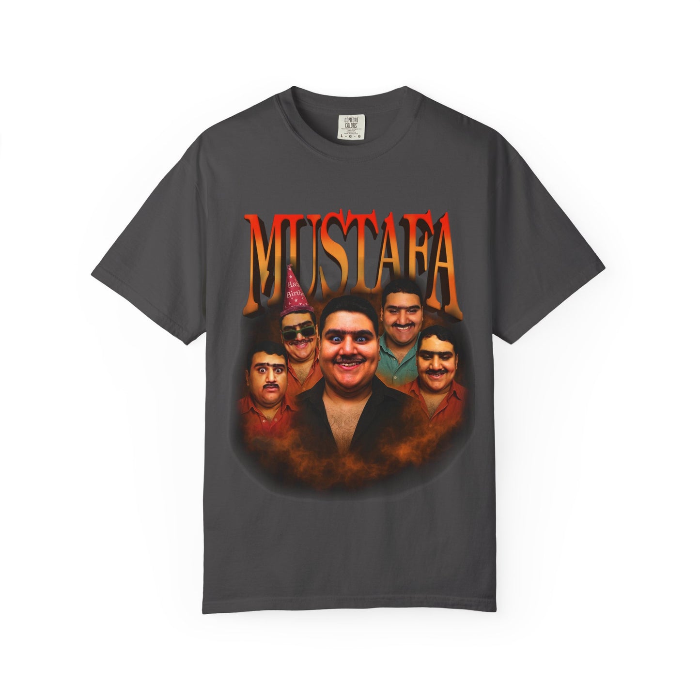 Retro Graphic Tee for Mustafa Fans | Unisex Garment-Dyed T-Shirt, Vintage Style, Gift for Him, Casual Wear, Nostalgic Apparel