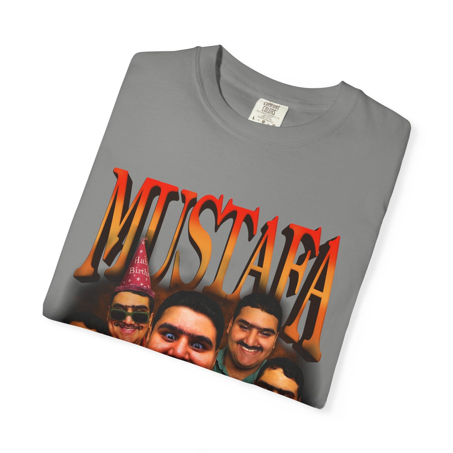 Retro Graphic Tee for Mustafa Fans | Unisex Garment-Dyed T-Shirt, Vintage Style, Gift for Him, Casual Wear, Nostalgic Apparel