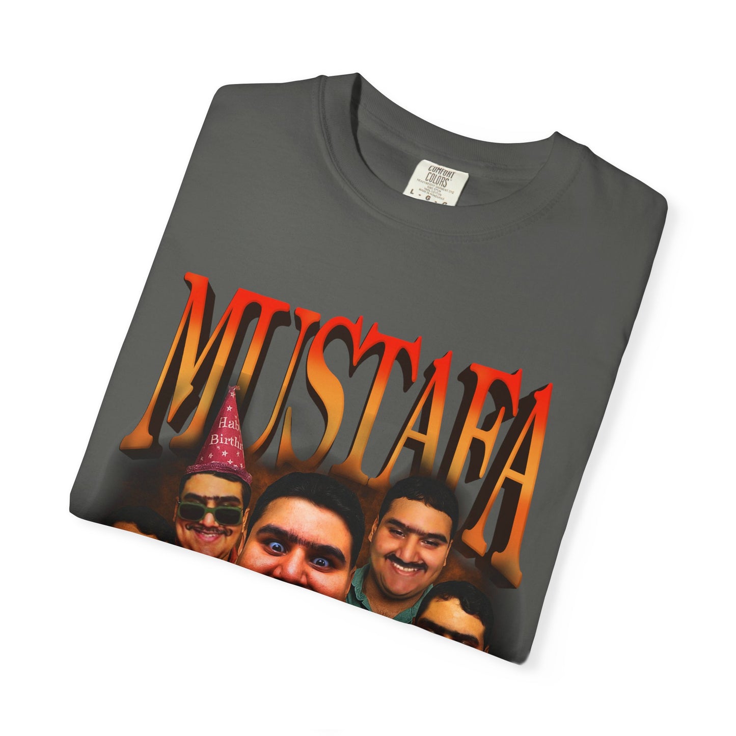 Retro Graphic Tee for Mustafa Fans | Unisex Garment-Dyed T-Shirt, Vintage Style, Gift for Him, Casual Wear, Nostalgic Apparel