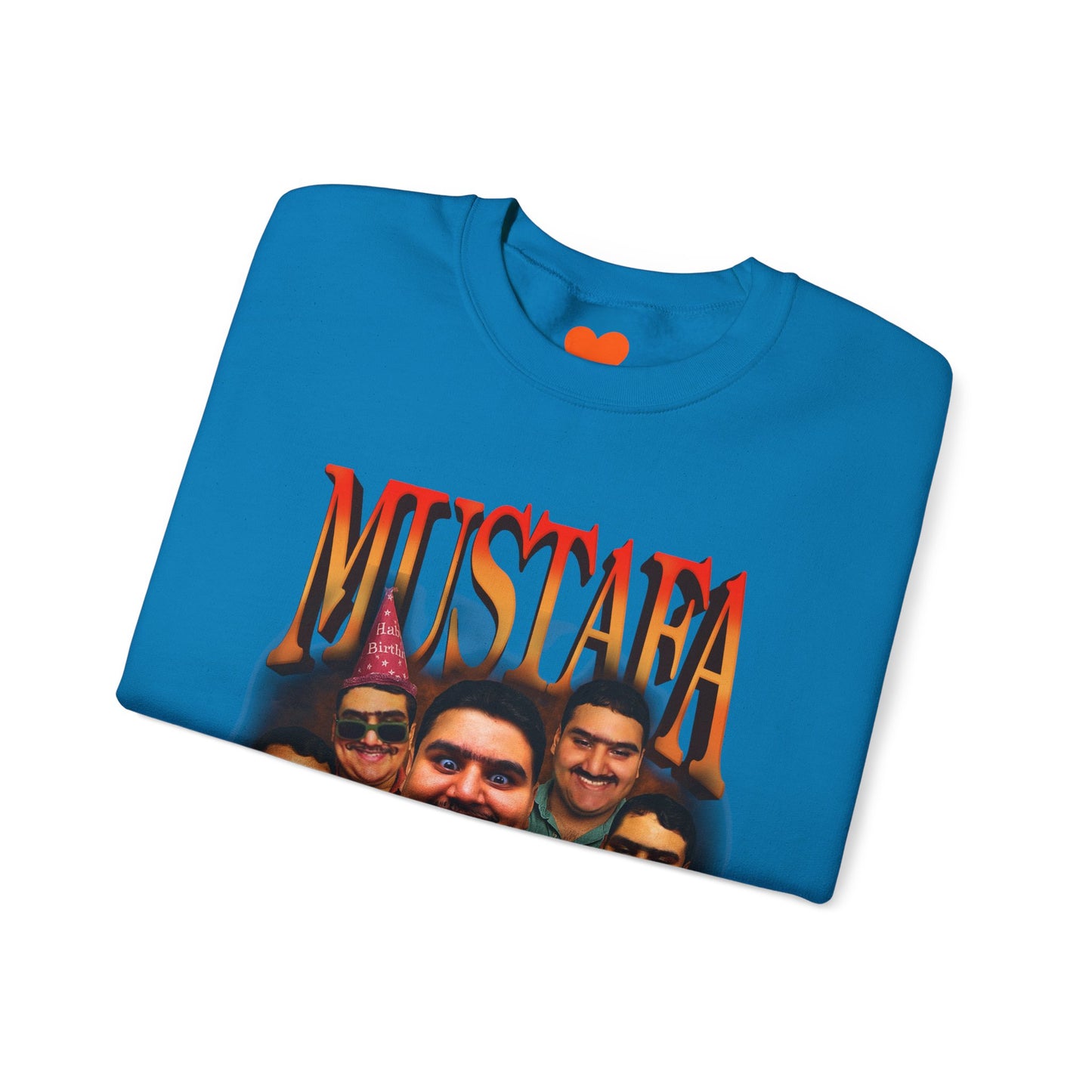 Vintage Mustafa Crewneck Sweatshirt | Retro Style, Unisex Gift, 90s Vibes, Cozy Fashion, Perfect for Casual Outings