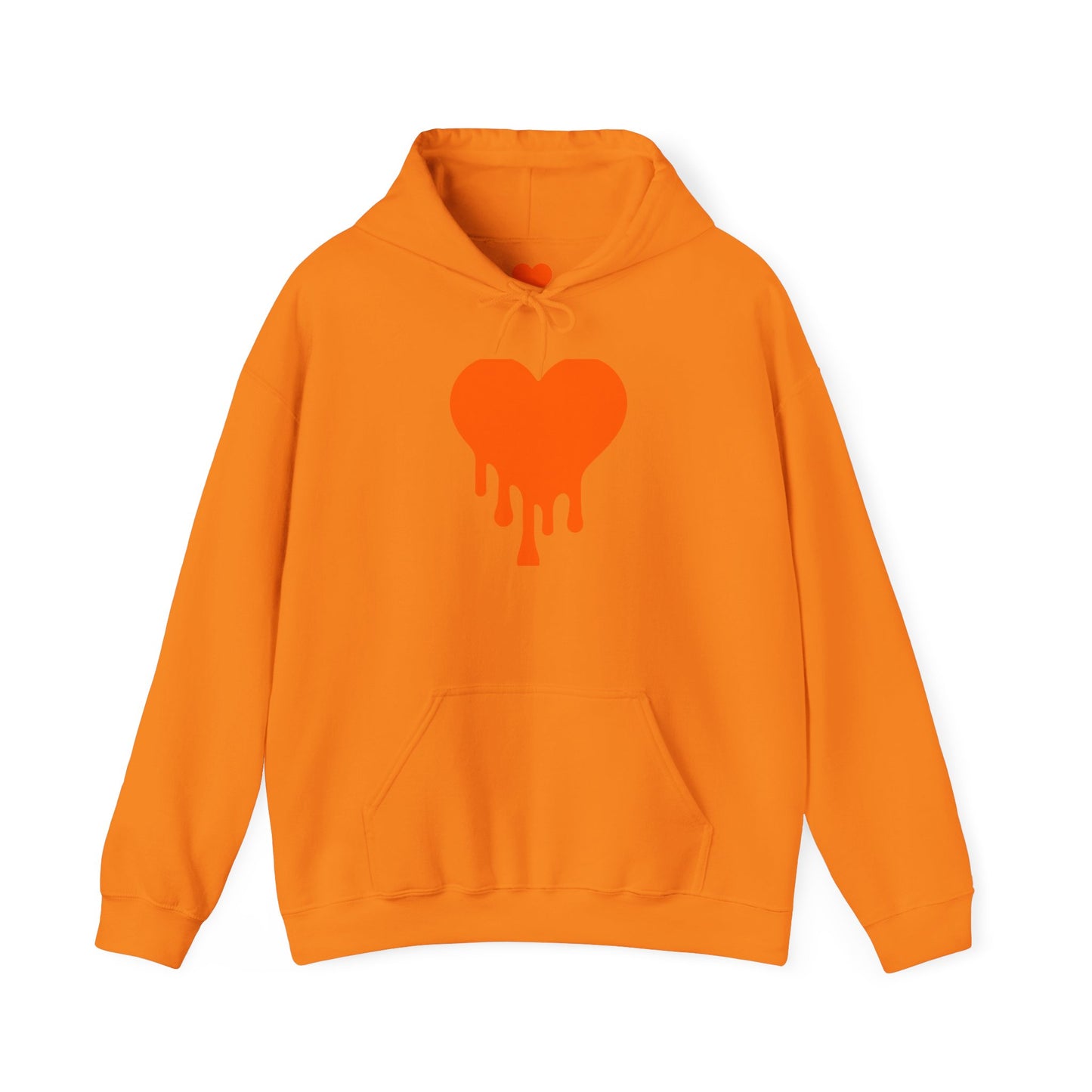 Dripping Heart Hoodie, Unisex Casual Sweatshirt, Heart Lover Gift, Cozy Winter Apparel, Streetwear Fashion, Valentine's Day Hoodie