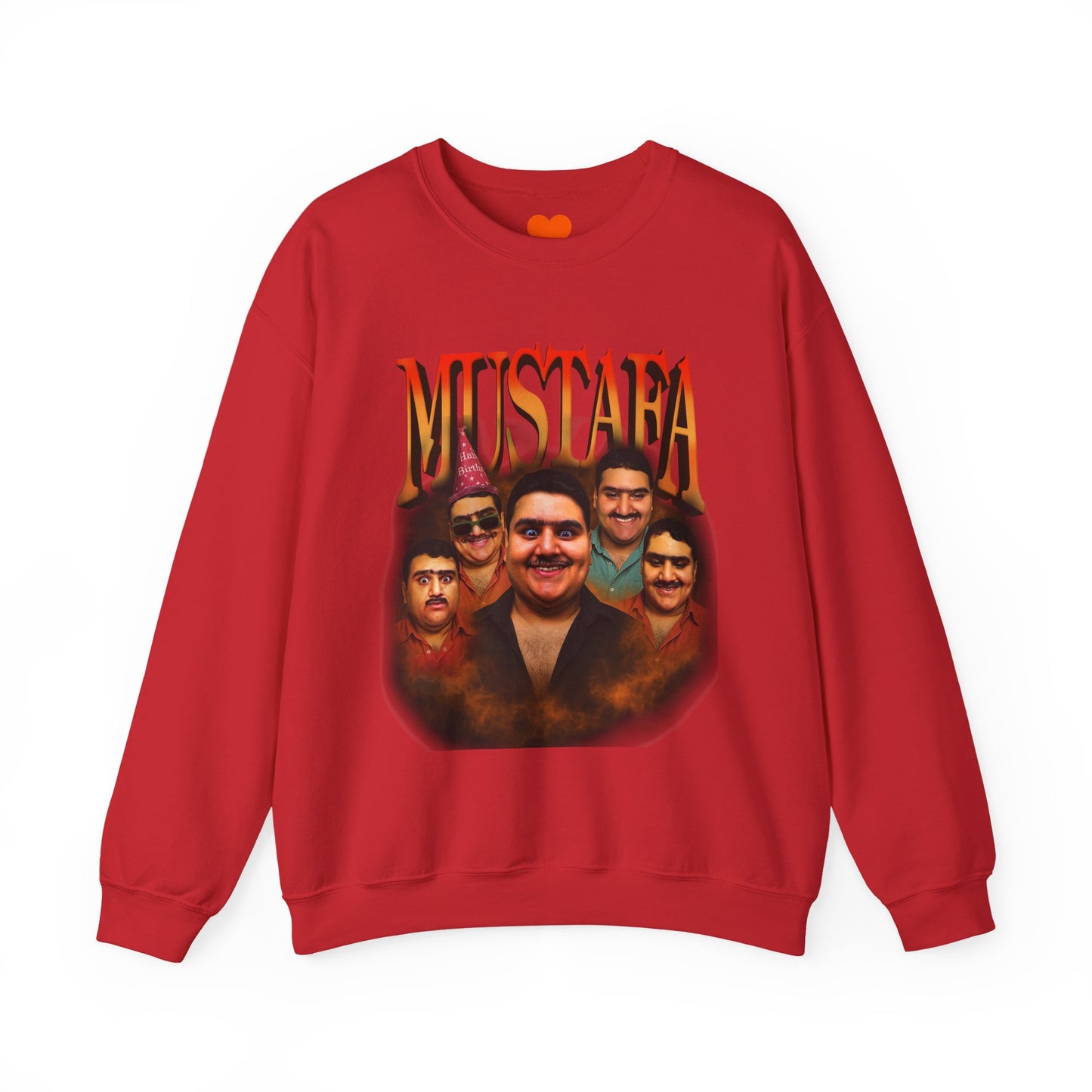 Vintage Mustafa Crewneck Sweatshirt | Retro Style, Unisex Gift, 90s Vibes, Cozy Fashion, Perfect for Casual Outings