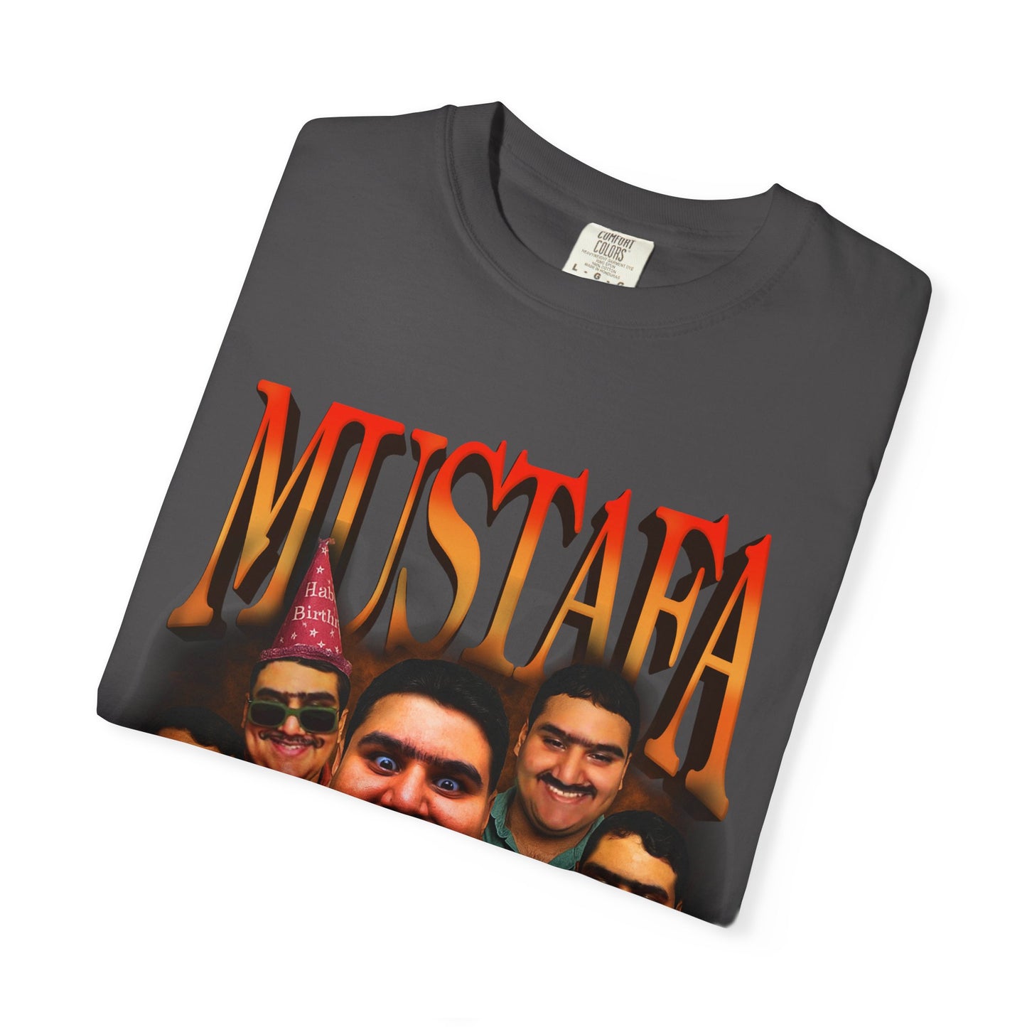 Retro Graphic Tee for Mustafa Fans | Unisex Garment-Dyed T-Shirt, Vintage Style, Gift for Him, Casual Wear, Nostalgic Apparel