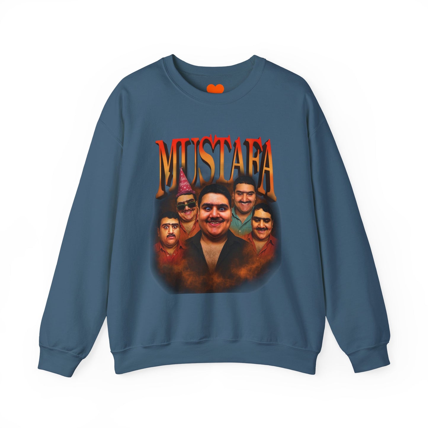 Vintage Mustafa Crewneck Sweatshirt | Retro Style, Unisex Gift, 90s Vibes, Cozy Fashion, Perfect for Casual Outings