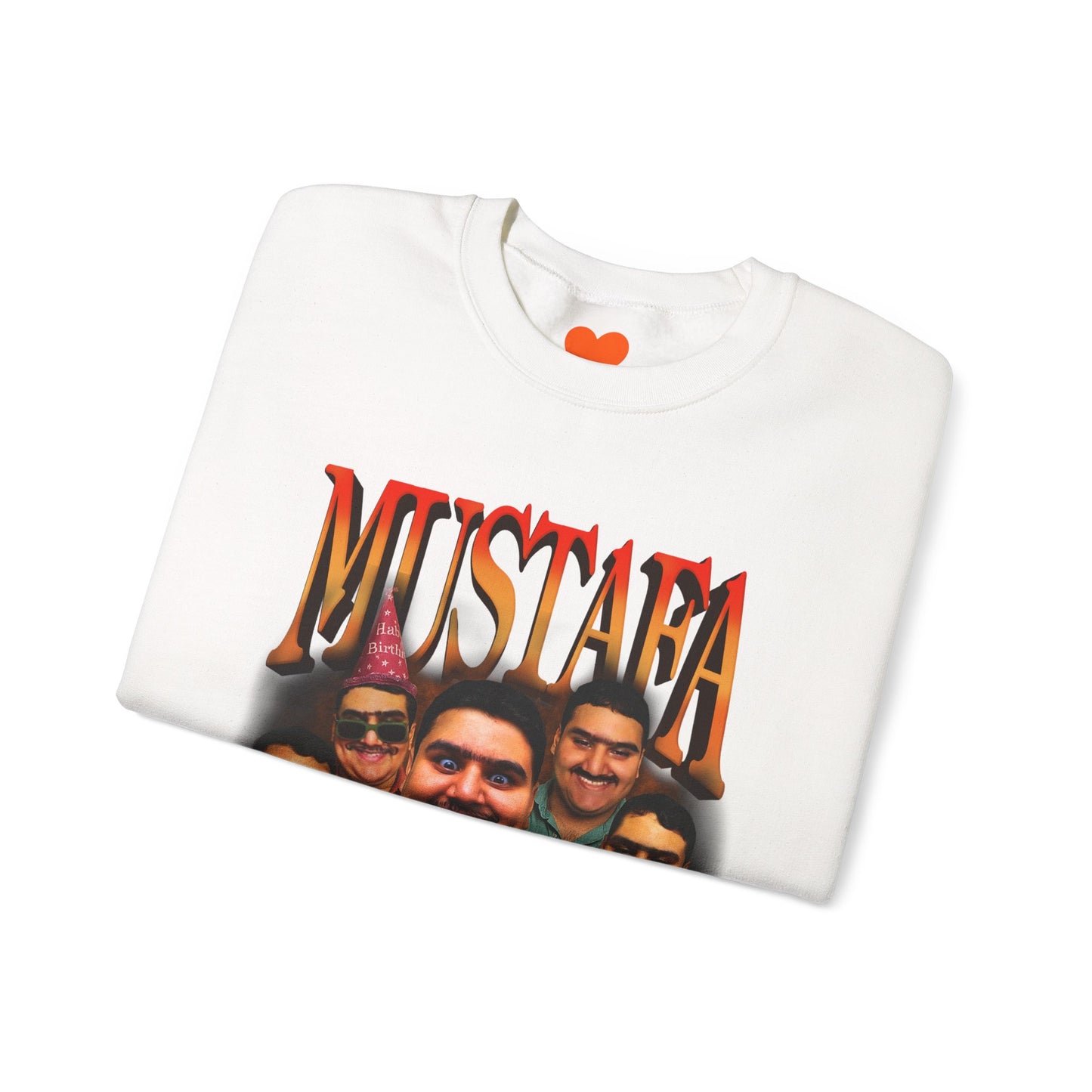 Vintage Mustafa Crewneck Sweatshirt | Retro Style, Unisex Gift, 90s Vibes, Cozy Fashion, Perfect for Casual Outings