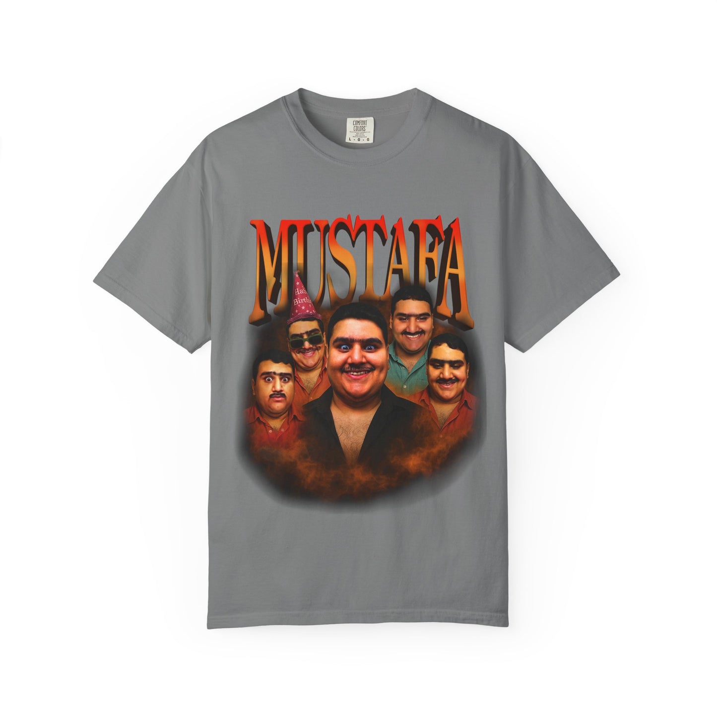 Retro Graphic Tee for Mustafa Fans | Unisex Garment-Dyed T-Shirt, Vintage Style, Gift for Him, Casual Wear, Nostalgic Apparel