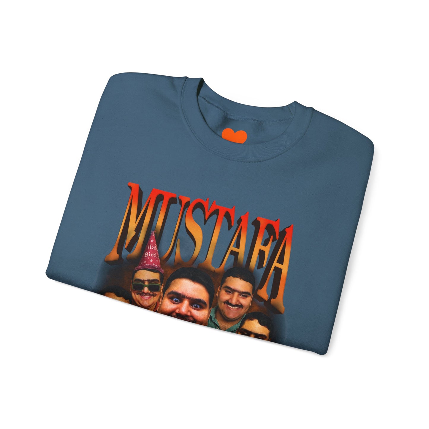 Vintage Mustafa Crewneck Sweatshirt | Retro Style, Unisex Gift, 90s Vibes, Cozy Fashion, Perfect for Casual Outings