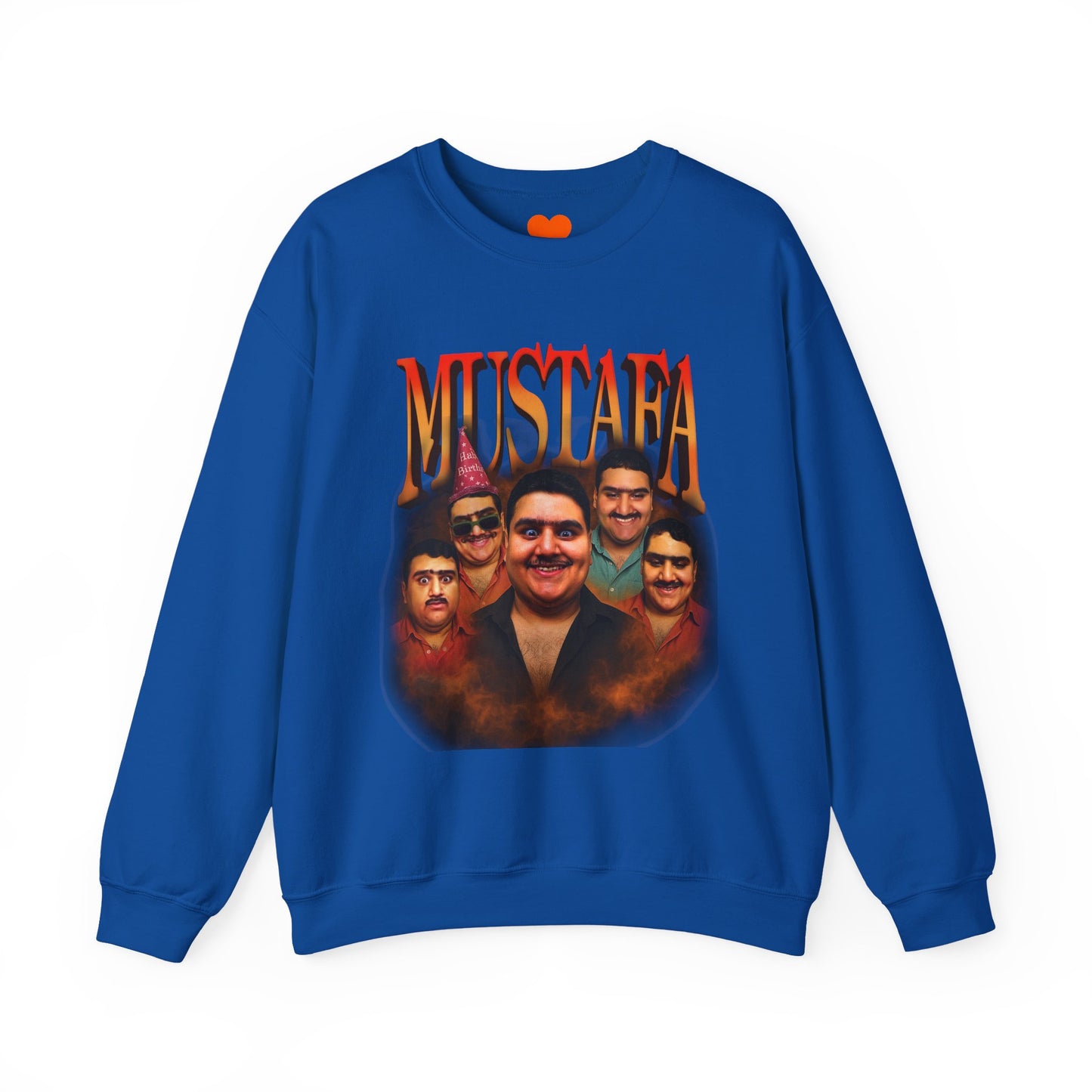 Vintage Mustafa Crewneck Sweatshirt | Retro Style, Unisex Gift, 90s Vibes, Cozy Fashion, Perfect for Casual Outings