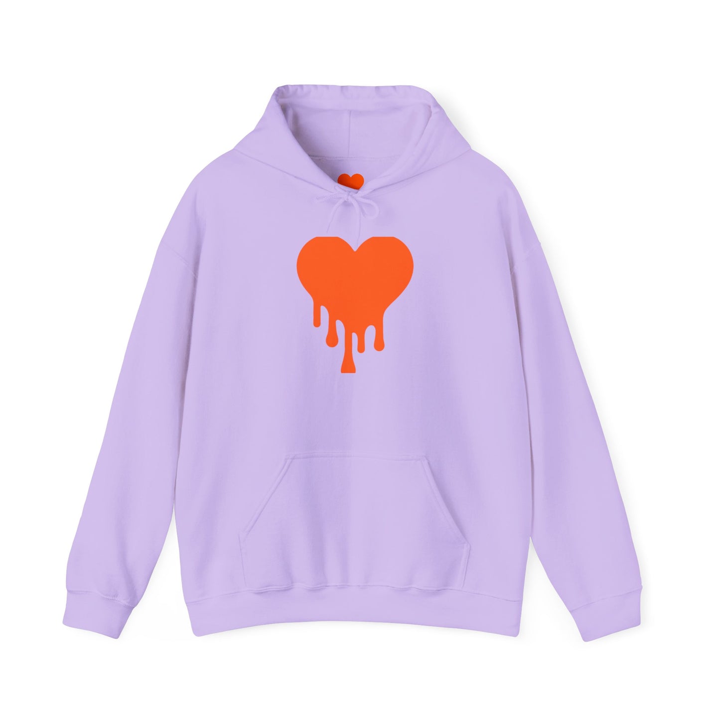 Dripping Heart Hoodie, Unisex Casual Sweatshirt, Heart Lover Gift, Cozy Winter Apparel, Streetwear Fashion, Valentine's Day Hoodie