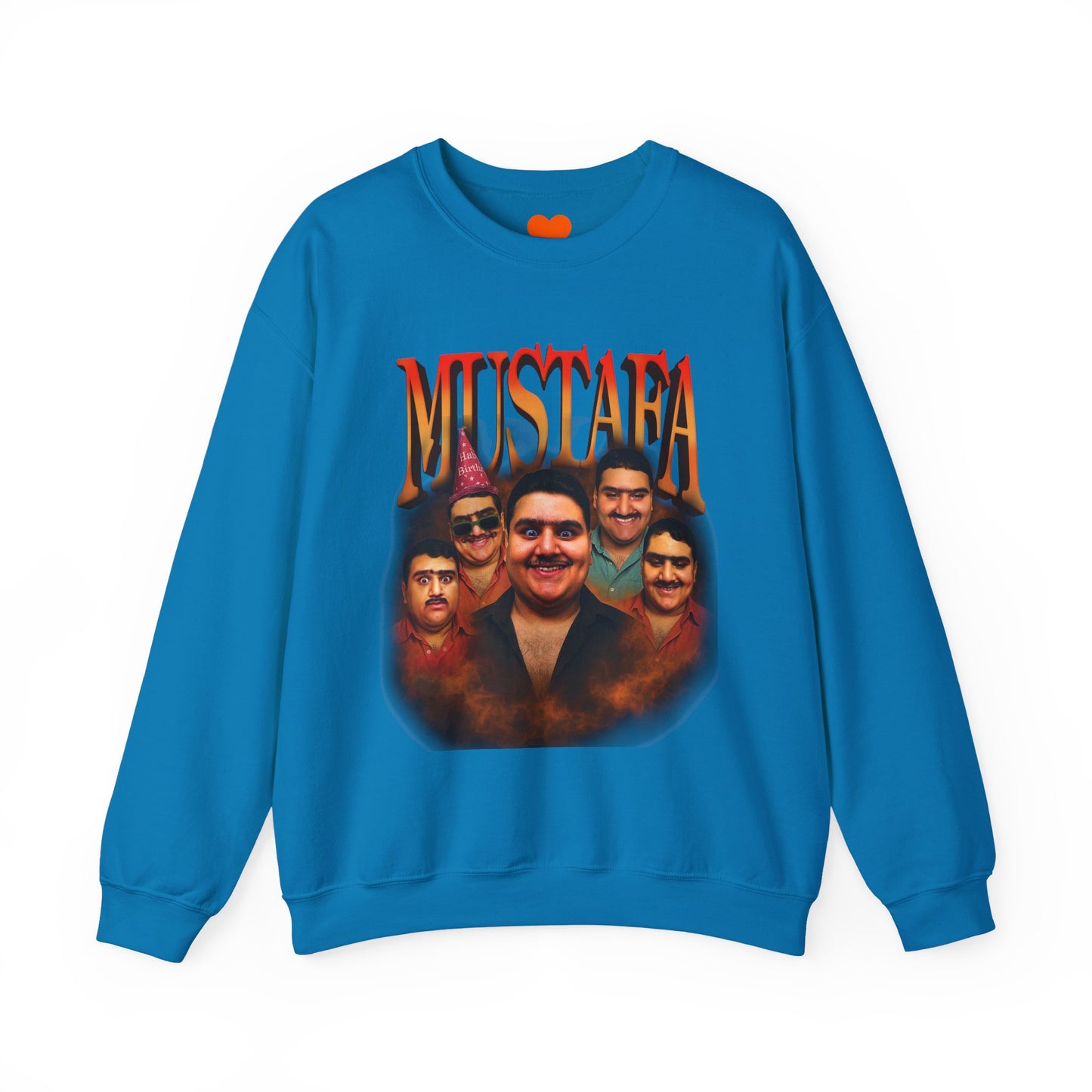Vintage Mustafa Crewneck Sweatshirt | Retro Style, Unisex Gift, 90s Vibes, Cozy Fashion, Perfect for Casual Outings