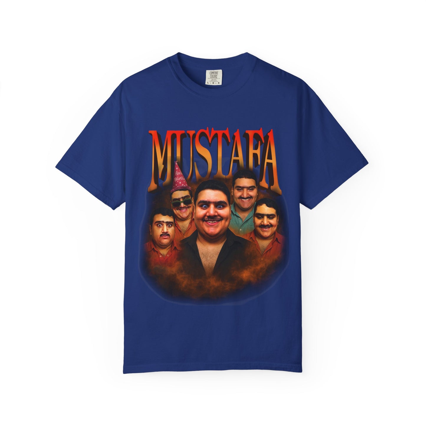 Retro Graphic Tee for Mustafa Fans | Unisex Garment-Dyed T-Shirt, Vintage Style, Gift for Him, Casual Wear, Nostalgic Apparel
