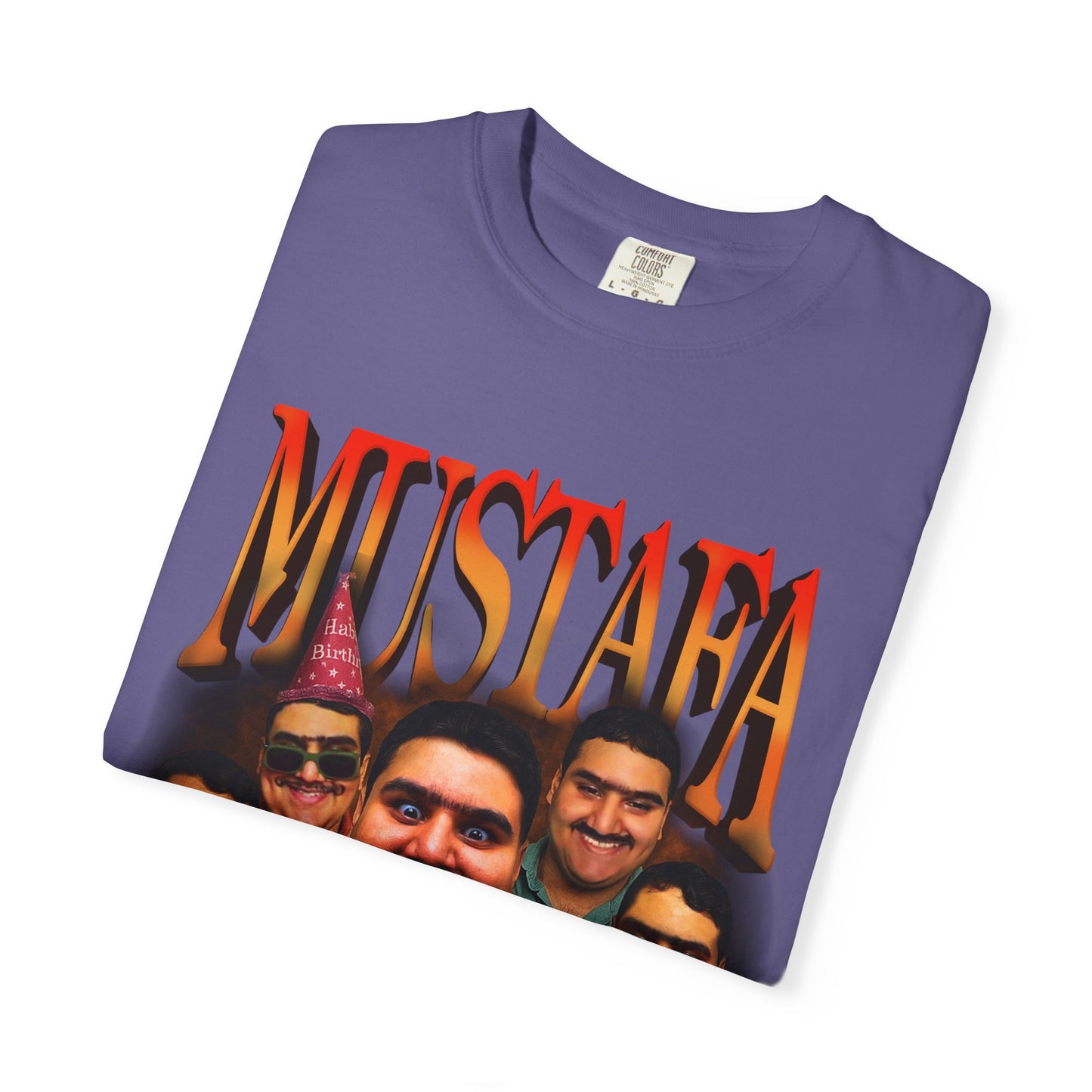 Retro Graphic Tee for Mustafa Fans | Unisex Garment-Dyed T-Shirt, Vintage Style, Gift for Him, Casual Wear, Nostalgic Apparel