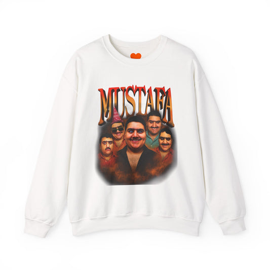 Vintage Mustafa Crewneck Sweatshirt | Retro Style, Unisex Gift, 90s Vibes, Cozy Fashion, Perfect for Casual Outings