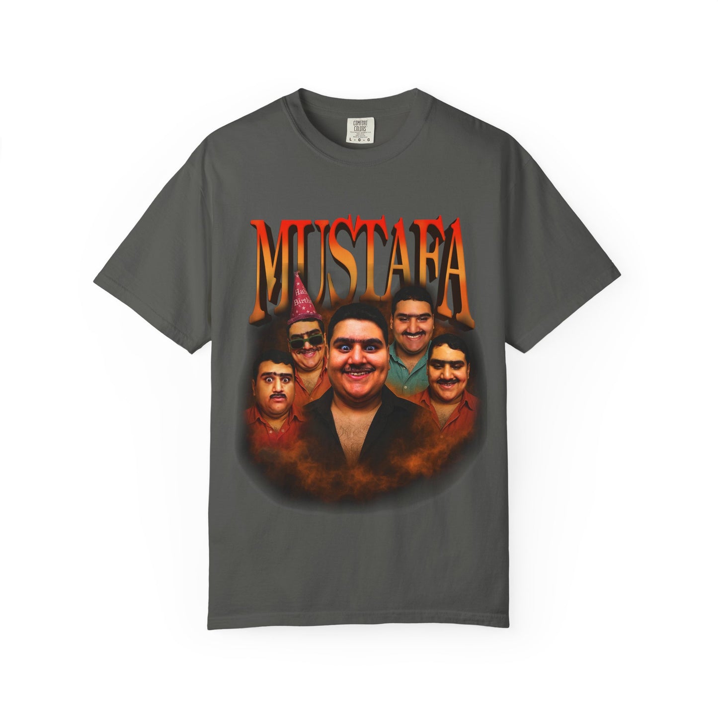 Retro Graphic Tee for Mustafa Fans | Unisex Garment-Dyed T-Shirt, Vintage Style, Gift for Him, Casual Wear, Nostalgic Apparel