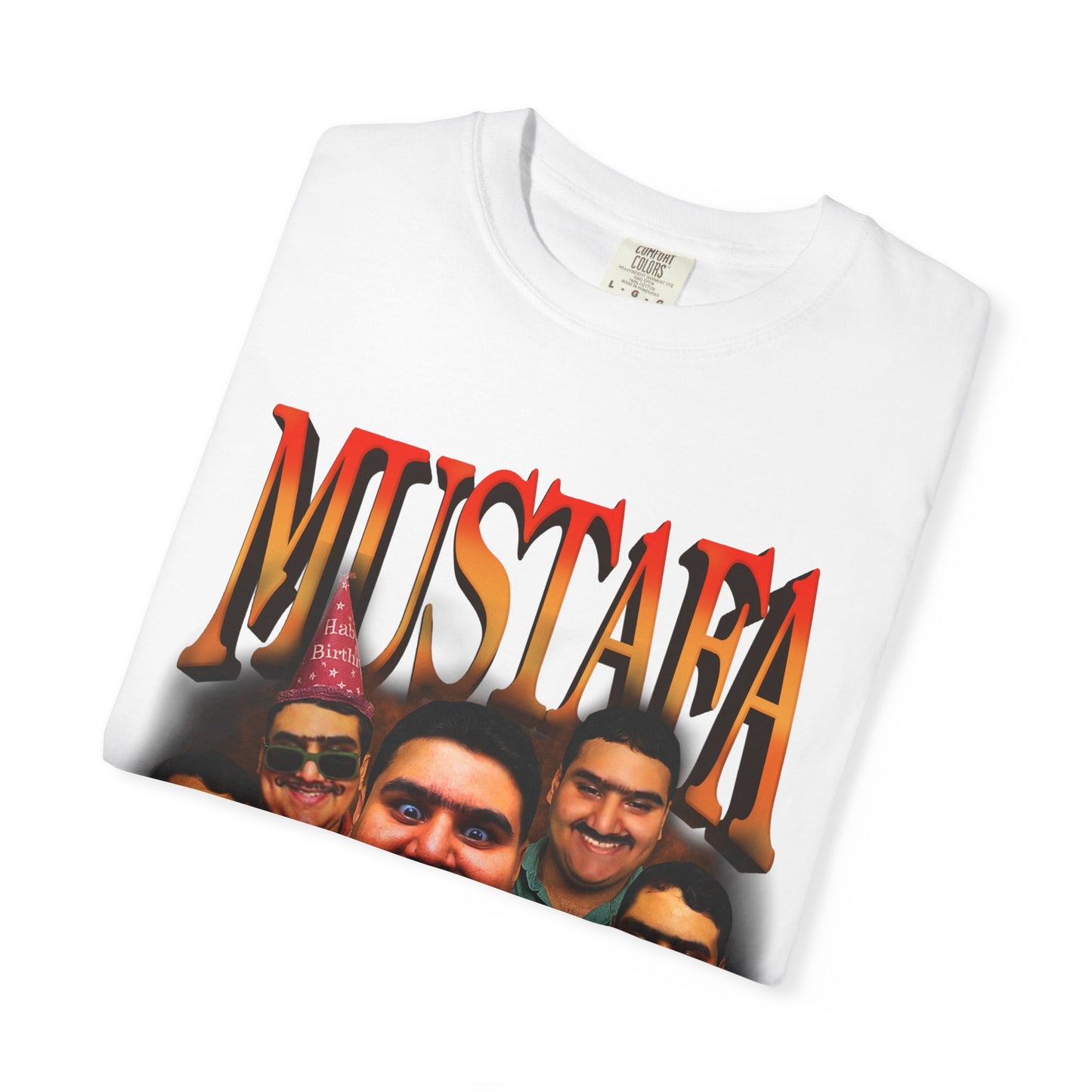 Retro Graphic Tee for Mustafa Fans | Unisex Garment-Dyed T-Shirt, Vintage Style, Gift for Him, Casual Wear, Nostalgic Apparel