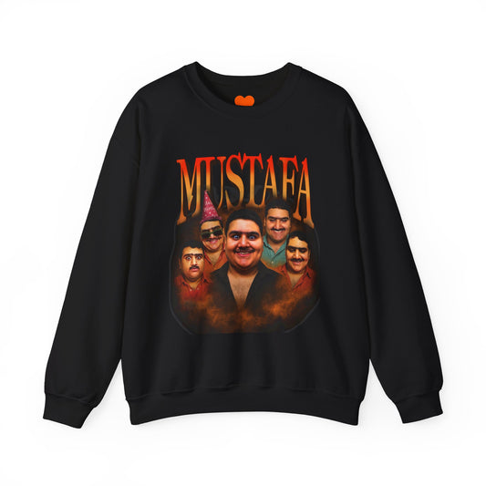 Vintage Mustafa Crewneck Sweatshirt | Retro Style, Unisex Gift, 90s Vibes, Cozy Fashion, Perfect for Casual Outings