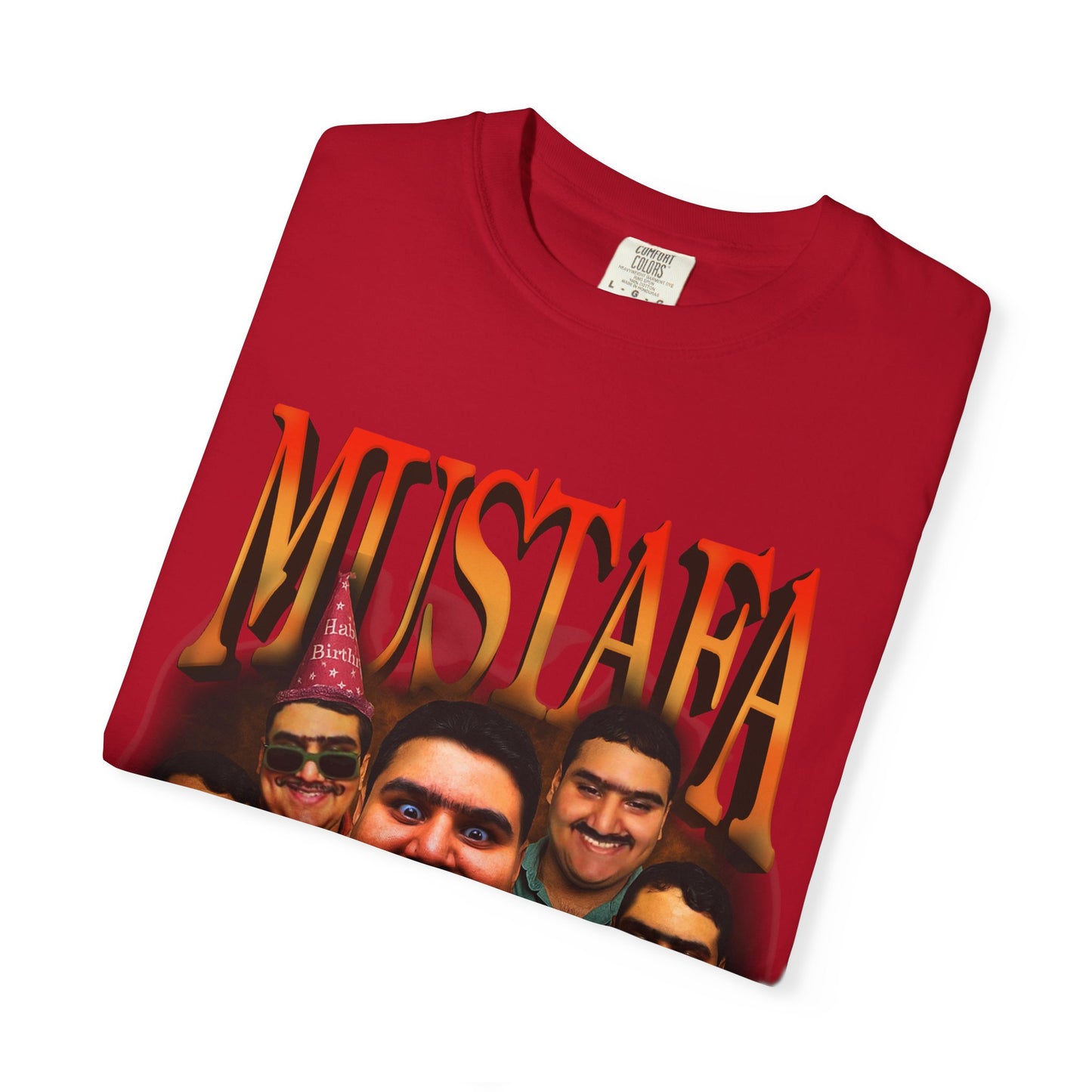 Retro Graphic Tee for Mustafa Fans | Unisex Garment-Dyed T-Shirt, Vintage Style, Gift for Him, Casual Wear, Nostalgic Apparel