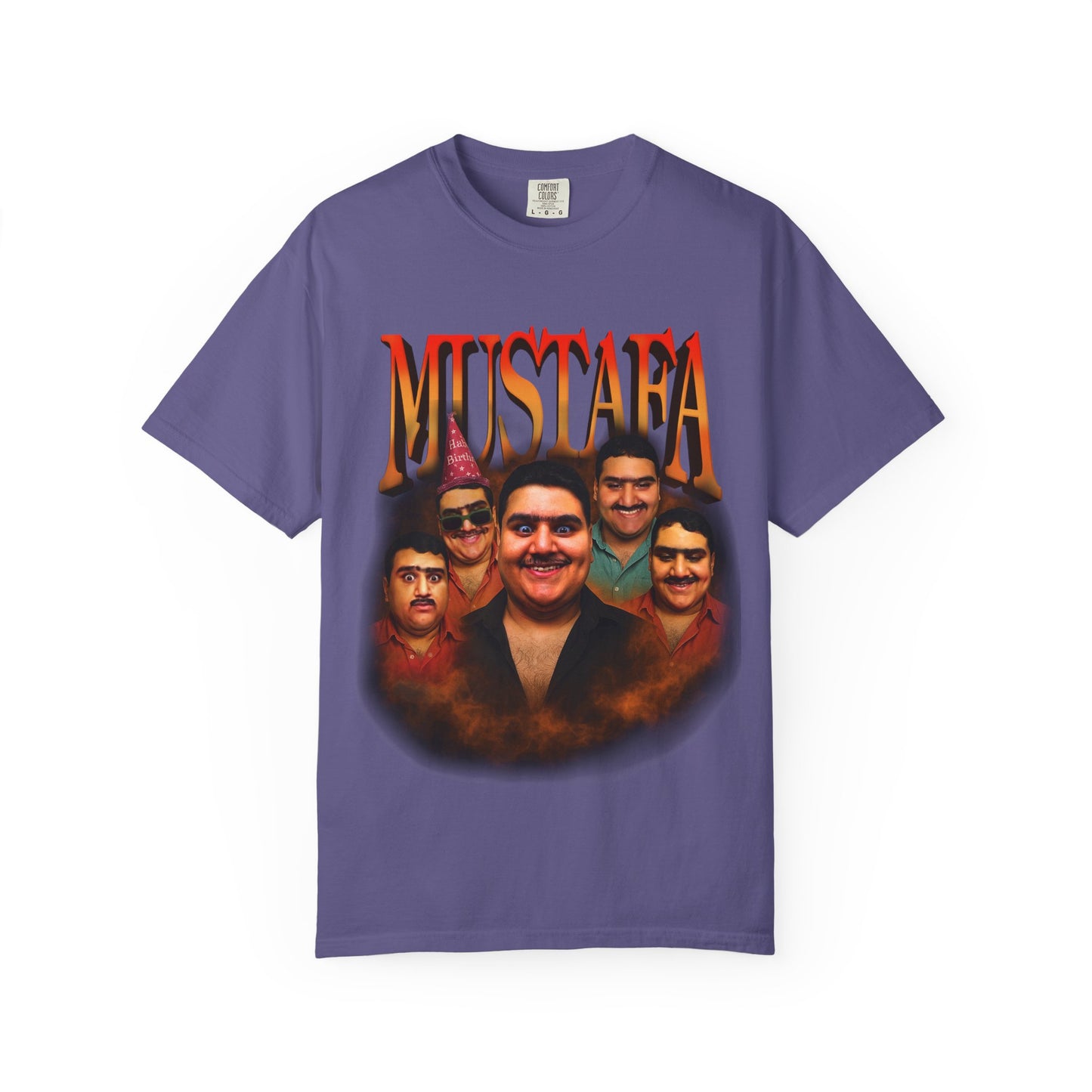 Retro Graphic Tee for Mustafa Fans | Unisex Garment-Dyed T-Shirt, Vintage Style, Gift for Him, Casual Wear, Nostalgic Apparel