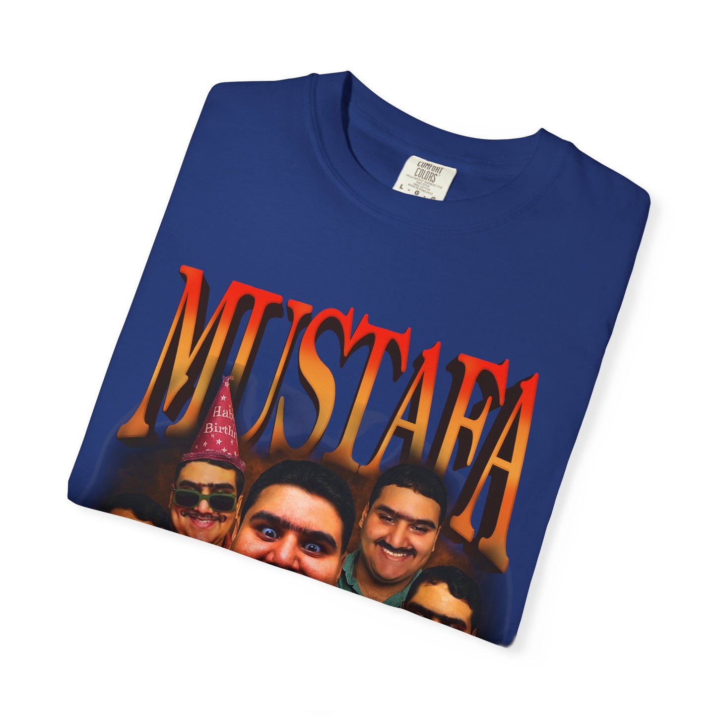 Retro Graphic Tee for Mustafa Fans | Unisex Garment-Dyed T-Shirt, Vintage Style, Gift for Him, Casual Wear, Nostalgic Apparel